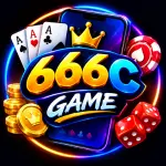 666C Game feature image with mobile gaming, cards, casino chips and colorful gaming elements